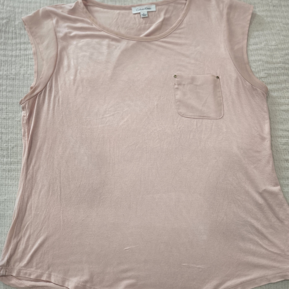 Women's Pink Sleeveless Top